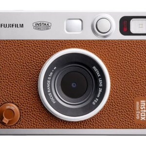 Fujifilm Instax mini Evo - Digitalkamera - kompakt med omedelbar fotoskrivare - Bluetooth - brun