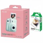 Fujifilm snabbkamera instax mini 12 MINT Green+instax mini glossy (10pl)