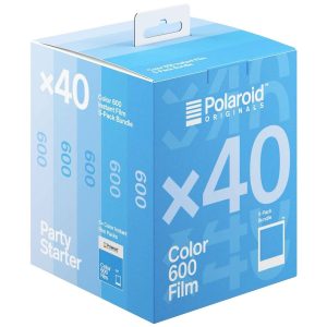 Polaroid 600 Color Film Pack 40x Direktbildsfilm Blå